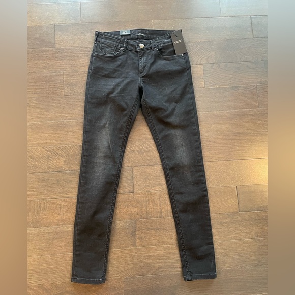 New with tags Scotch & Soda black skinny jeans size 29/32 fits like 25/32 - Picture 1 of 5